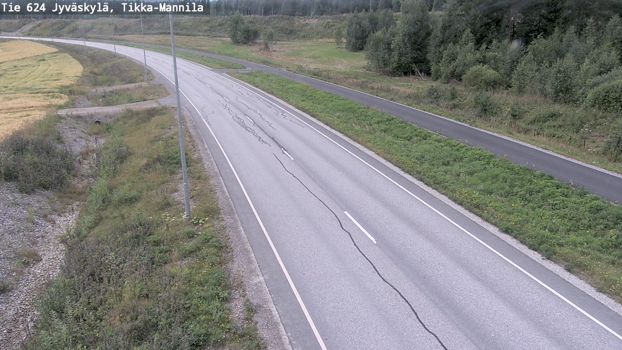 Weather Camera Image Road 624 Jyväskylä, Tikka-Mannila, Jyväskylä, Keski-Suomi