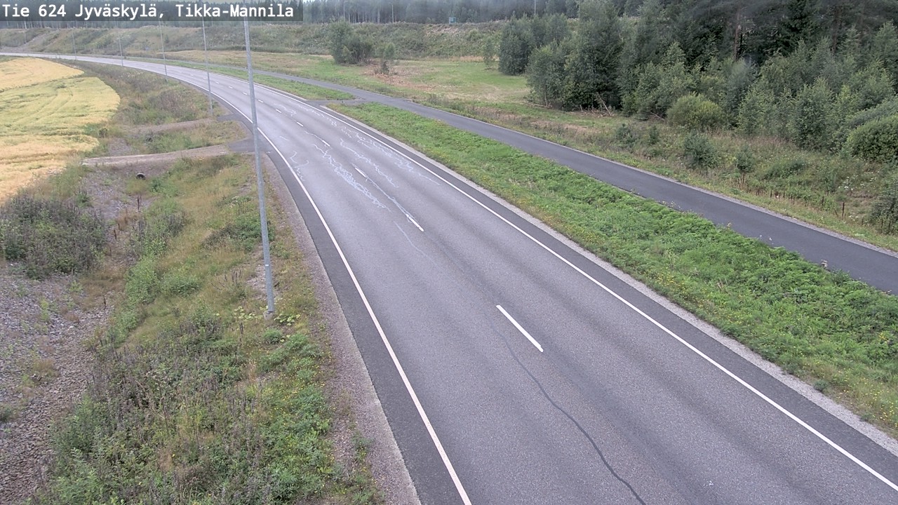 Weather Camera Image Road 624 Jyväskylä, Tikka-Mannila, Jyväskylä, Keski-Suomi