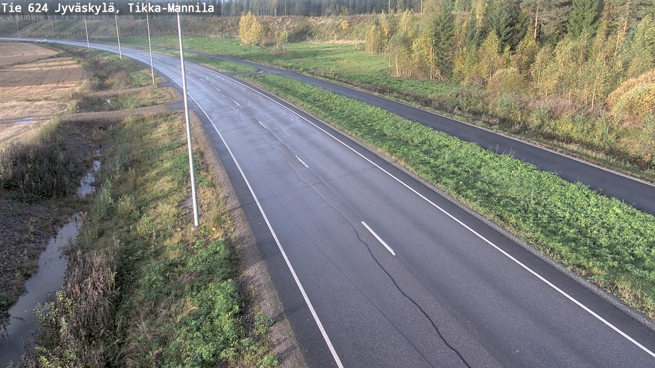 Weather Camera Image Road 624 Jyväskylä, Tikka-Mannila, Jyväskylä, Keski-Suomi
