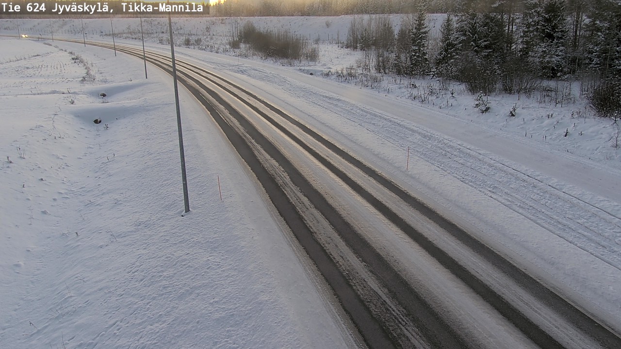 Weather Camera Image Road 624 Jyväskylä, Tikka-Mannila, Jyväskylä, Keski-Suomi