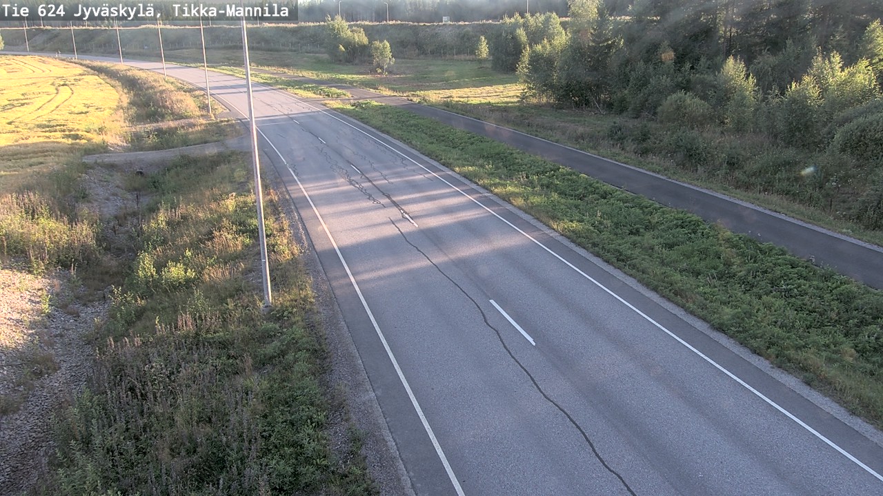 Kelikamerat Kuva Tie 624 Jyväskylä, Tikka-Mannila, Jyväskylä, Keski-Suomi