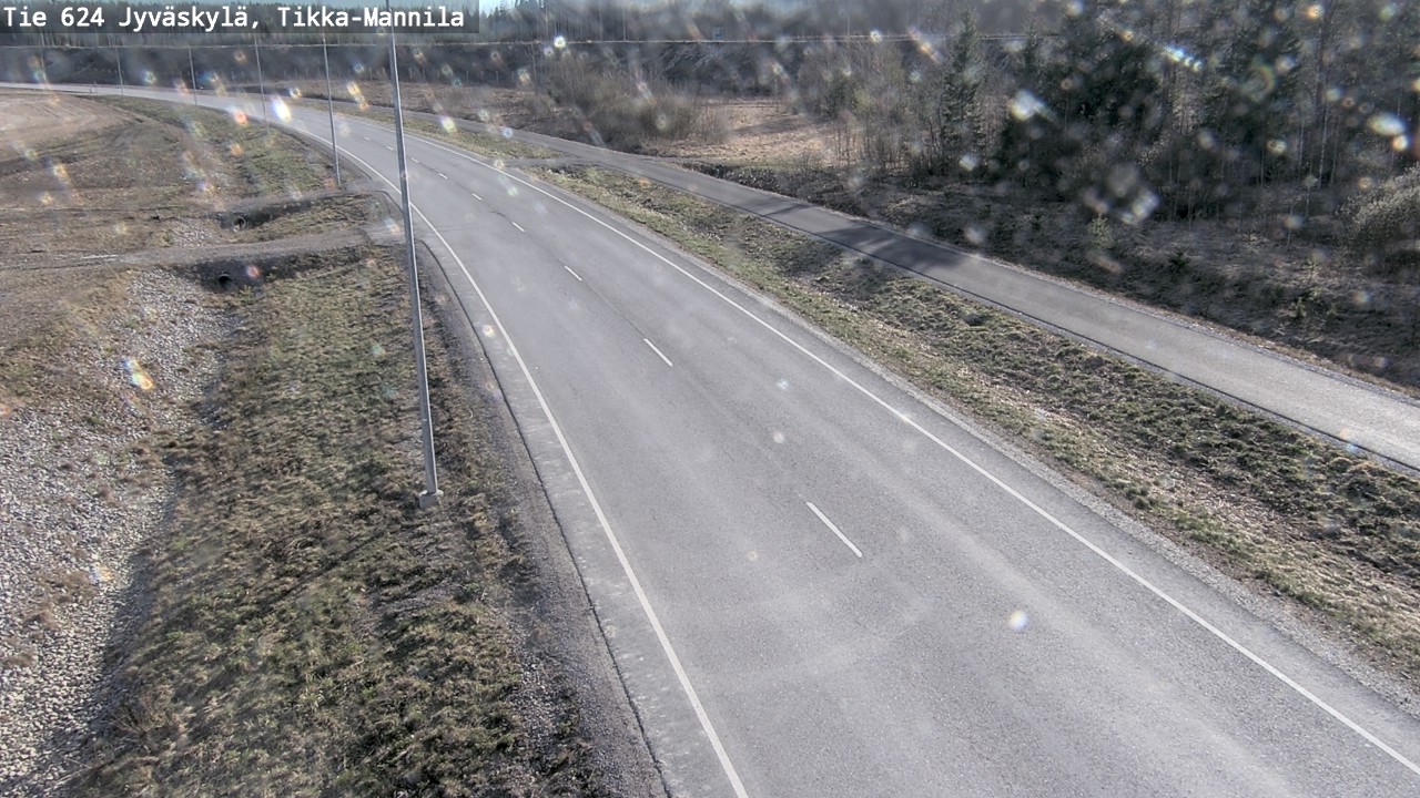 Weather Camera Image Road 624 Jyväskylä, Tikka-Mannila, Jyväskylä, Keski-Suomi