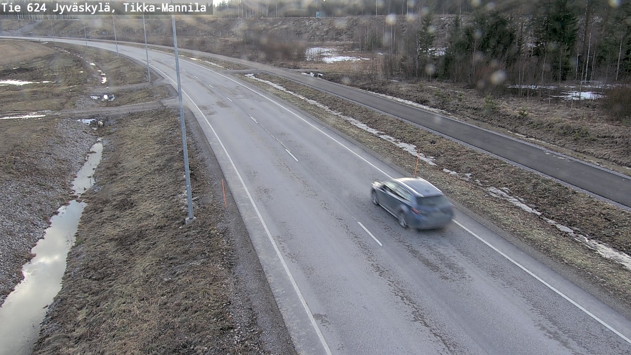 Weather Camera Image Väg 624 Jyväskylä, Tikka-Mannila, Jyväskylä, Keski-Suomi