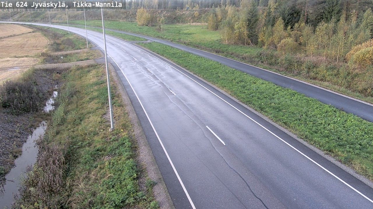 Weather Camera Image Road 624 Jyväskylä, Tikka-Mannila, Jyväskylä, Keski-Suomi