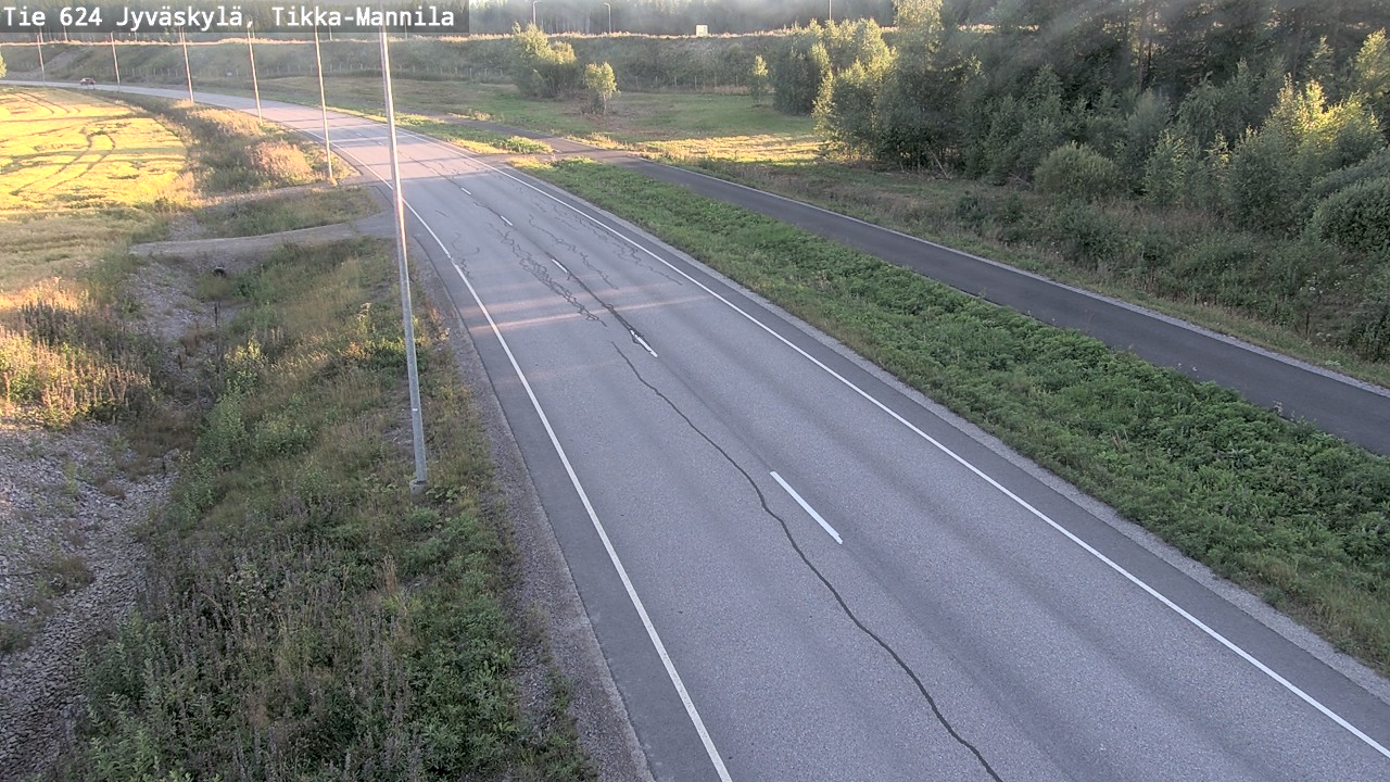 Kelikamerat Kuva Tie 624 Jyväskylä, Tikka-Mannila, Jyväskylä, Keski-Suomi