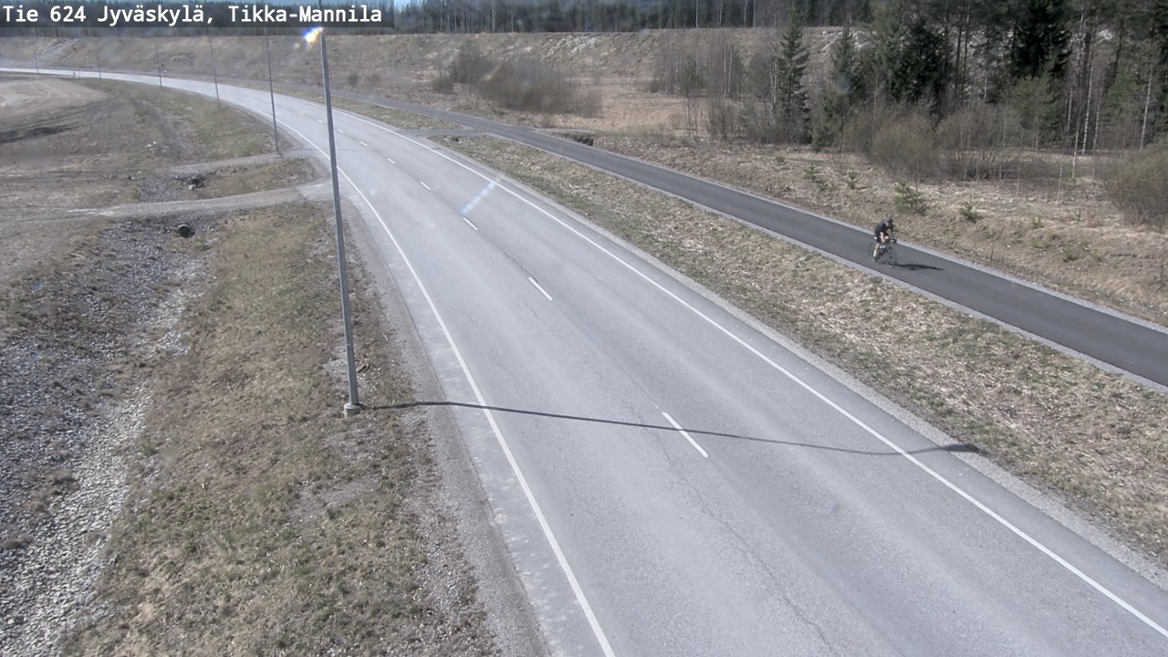 Weather Camera Image Road 624 Jyväskylä, Tikka-Mannila, Jyväskylä, Keski-Suomi