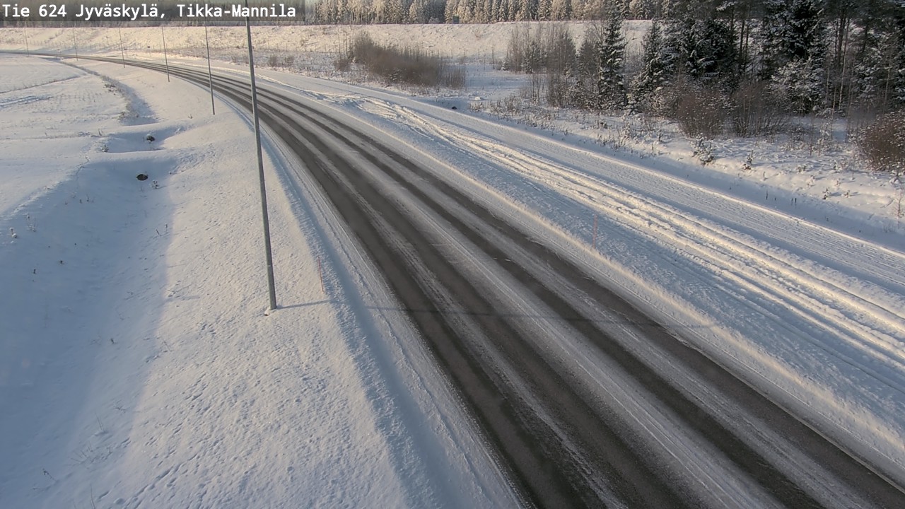 Weather Camera Image Road 624 Jyväskylä, Tikka-Mannila, Jyväskylä, Keski-Suomi