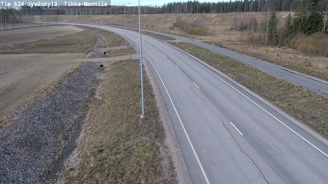 Weather Camera Image Road 624 Jyväskylä, Tikka-Mannila, Jyväskylä, Keski-Suomi
