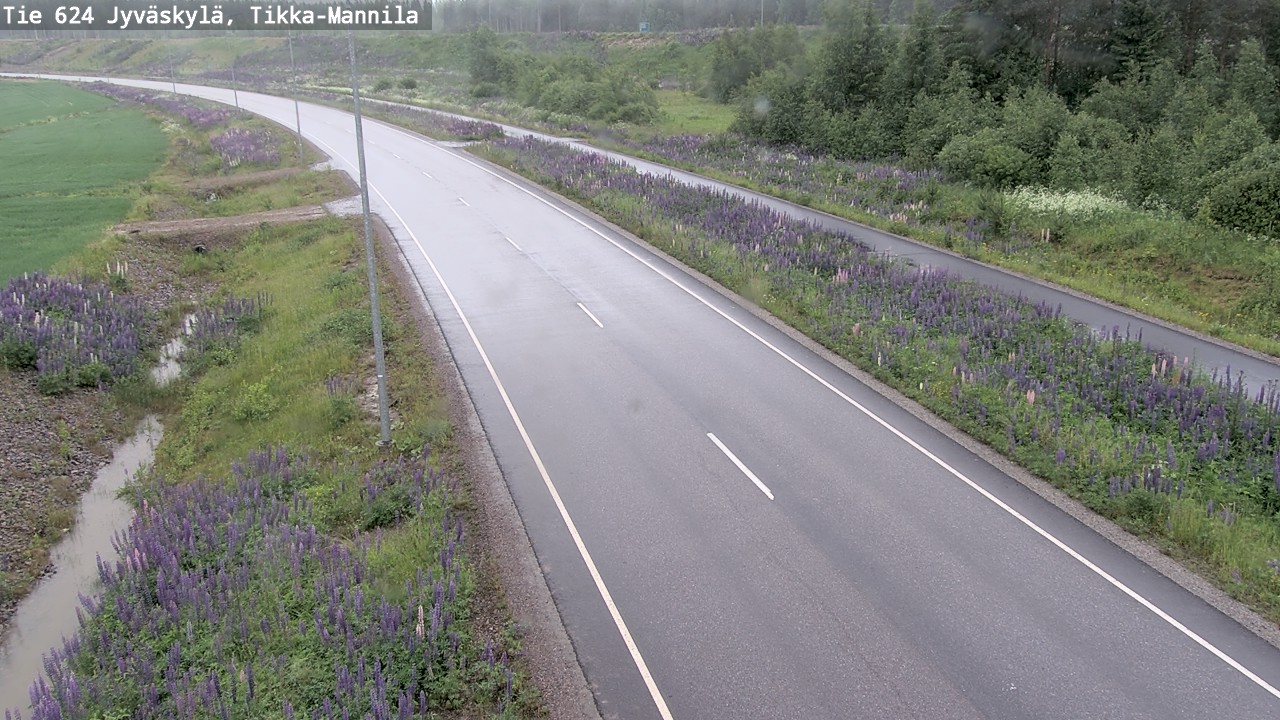 Weather Camera Image Väg 624 Jyväskylä, Tikka-Mannila, Jyväskylä, Keski-Suomi