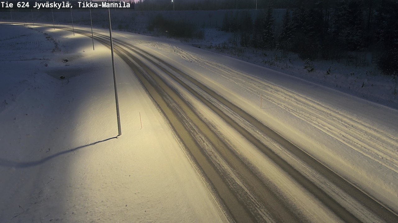 Weather Camera Image Road 624 Jyväskylä, Tikka-Mannila, Jyväskylä, Keski-Suomi