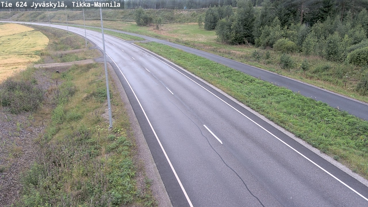 Weather Camera Image Road 624 Jyväskylä, Tikka-Mannila, Jyväskylä, Keski-Suomi