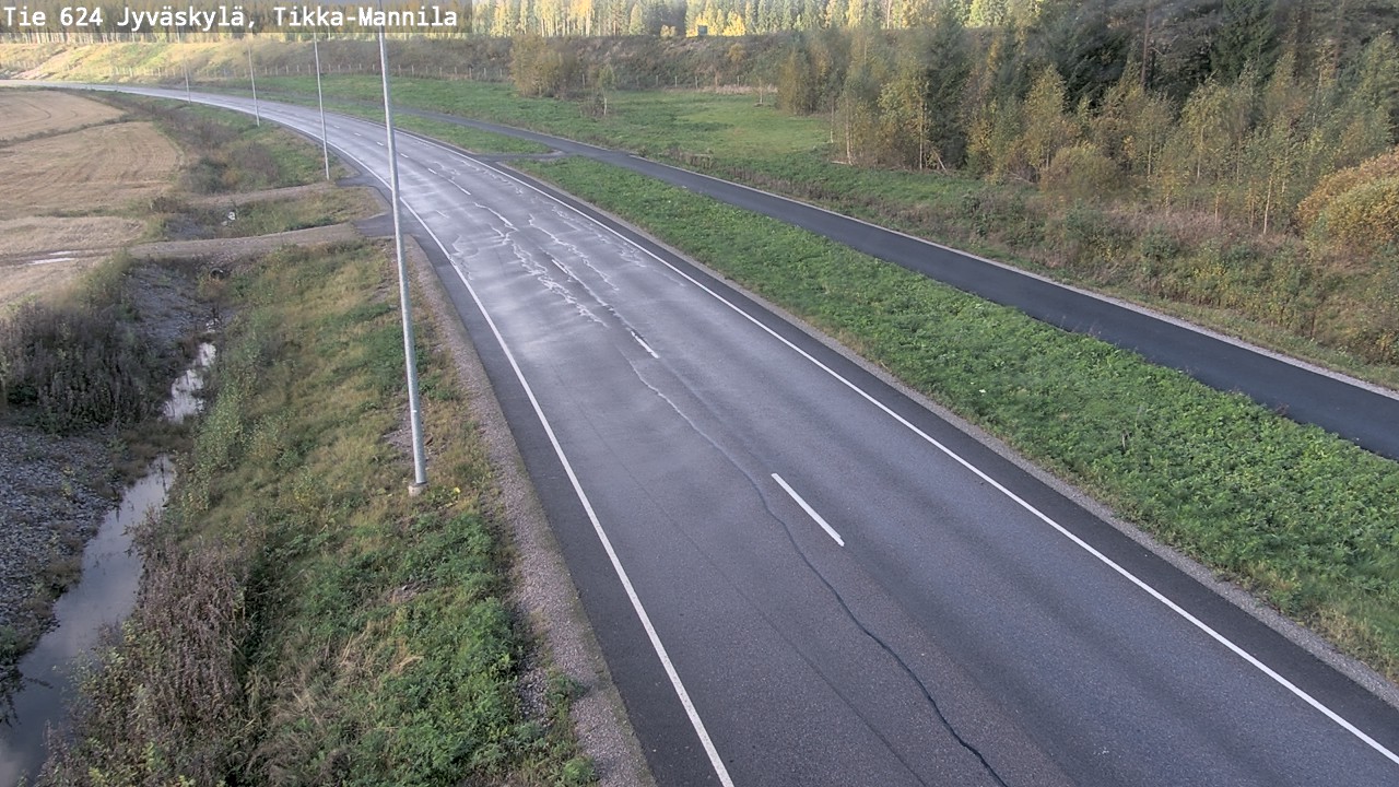 Kelikamerat Kuva Tie 624 Jyväskylä, Tikka-Mannila, Jyväskylä, Keski-Suomi