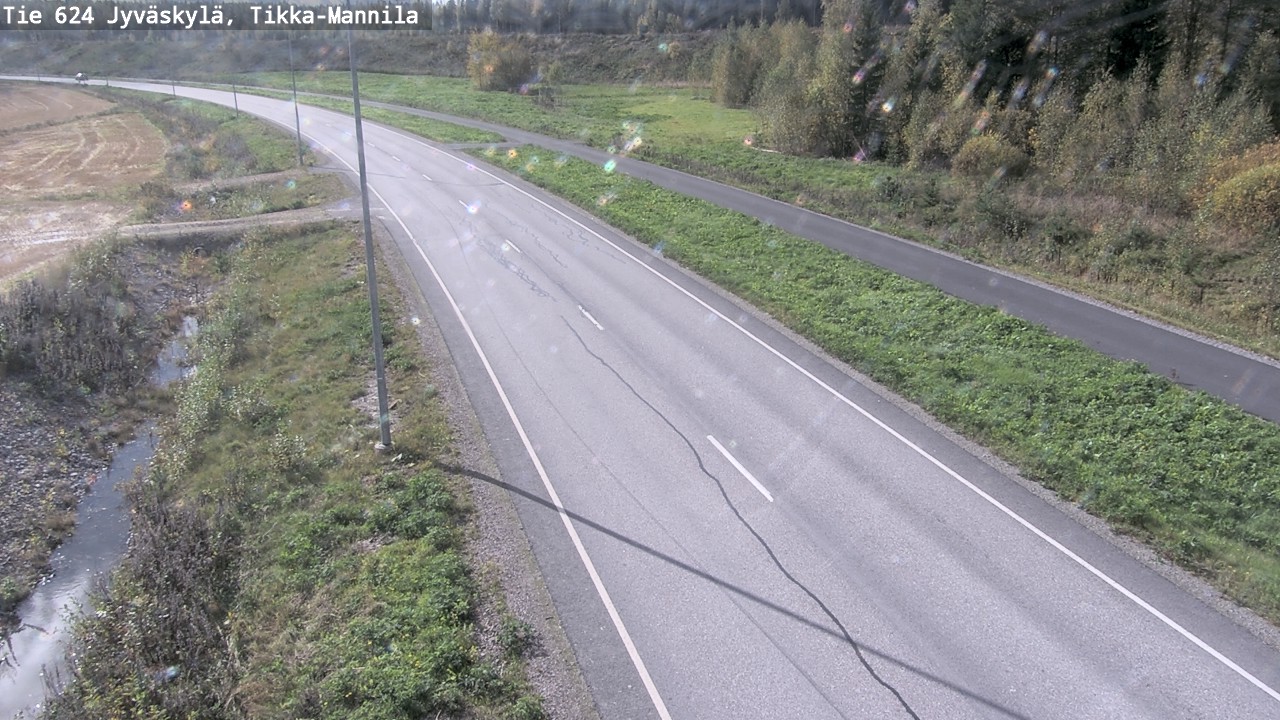 Weather Camera Image Väg 624 Jyväskylä, Tikka-Mannila, Jyväskylä, Keski-Suomi