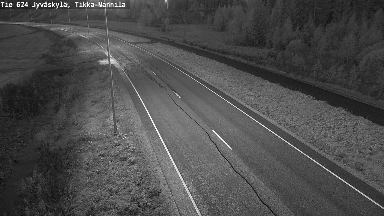 Weather Camera Image Road 624 Jyväskylä, Tikka-Mannila, Jyväskylä, Keski-Suomi