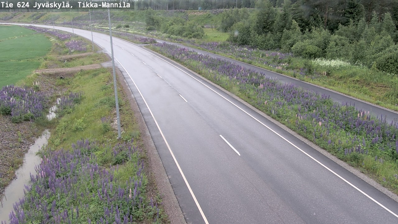 Weather Camera Image Väg 624 Jyväskylä, Tikka-Mannila, Jyväskylä, Keski-Suomi
