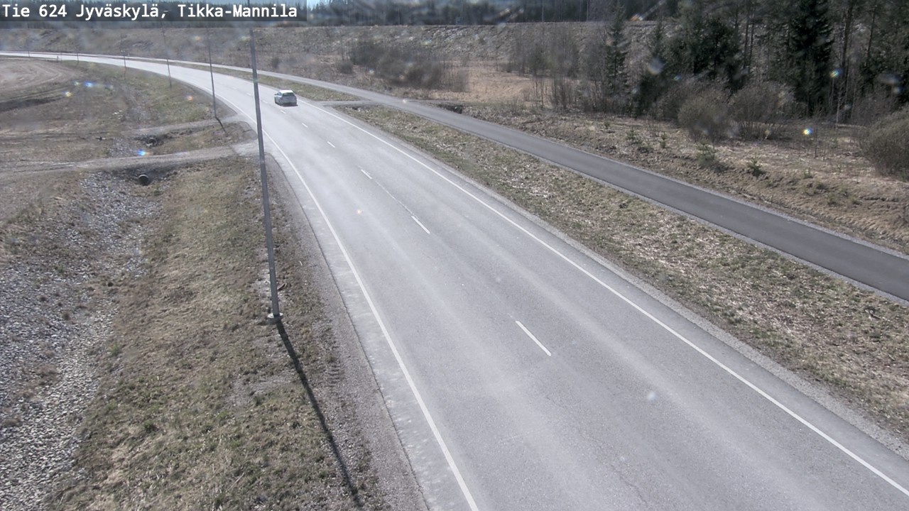 Weather Camera Image Road 624 Jyväskylä, Tikka-Mannila, Jyväskylä, Keski-Suomi