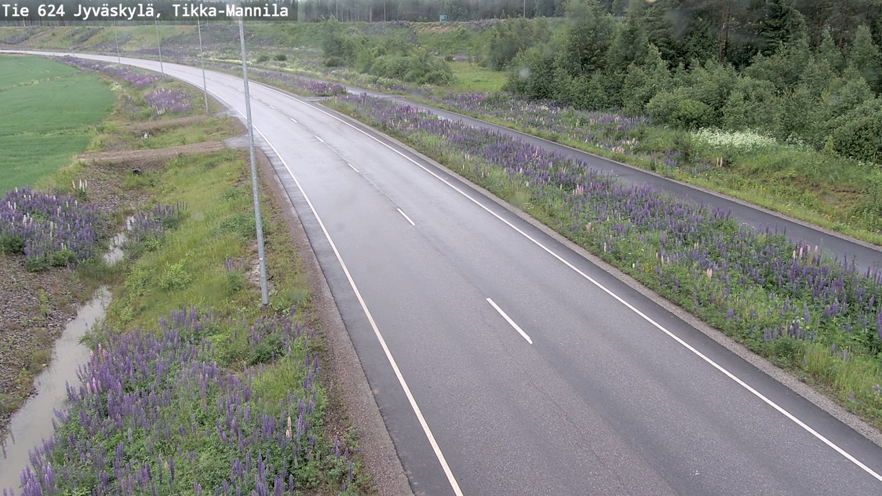 Weather Camera Image Väg 624 Jyväskylä, Tikka-Mannila, Jyväskylä, Keski-Suomi