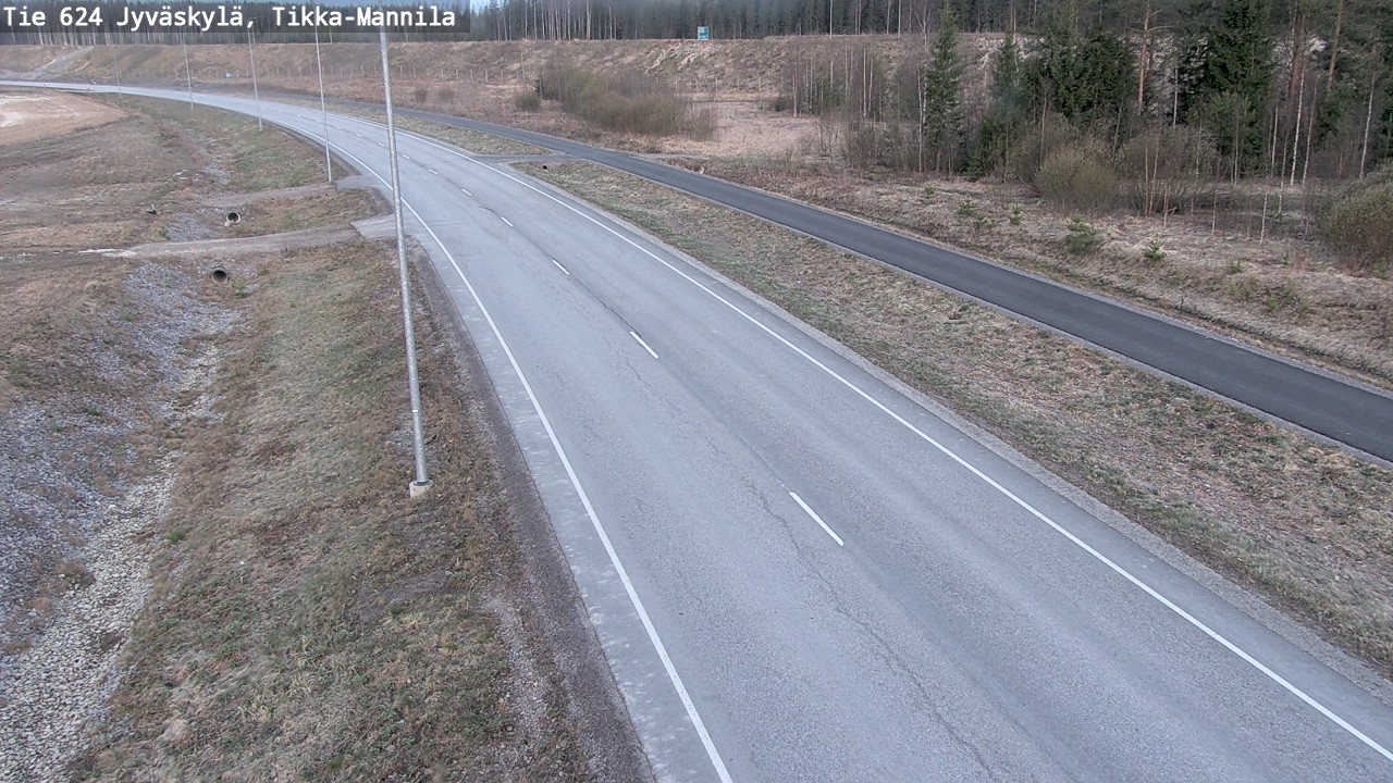 Kelikamerat Kuva Tie 624 Jyväskylä, Tikka-Mannila, Jyväskylä, Keski-Suomi
