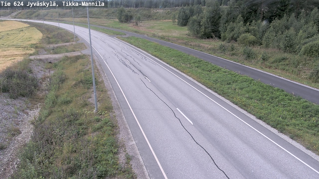 Weather Camera Image Road 624 Jyväskylä, Tikka-Mannila, Jyväskylä, Keski-Suomi