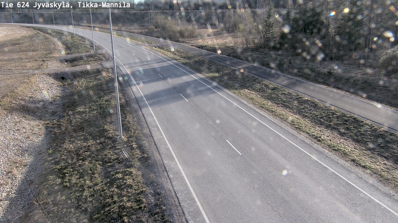 Weather Camera Image Road 624 Jyväskylä, Tikka-Mannila, Jyväskylä, Keski-Suomi