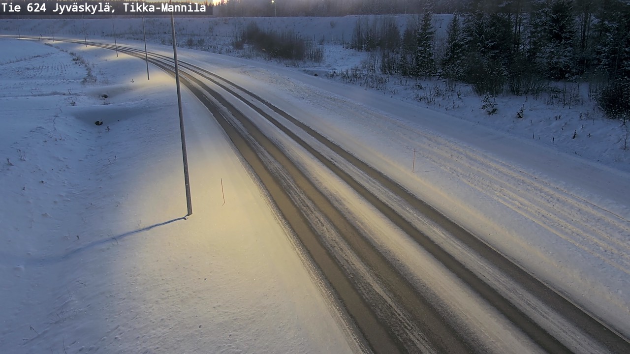 Weather Camera Image Road 624 Jyväskylä, Tikka-Mannila, Jyväskylä, Keski-Suomi