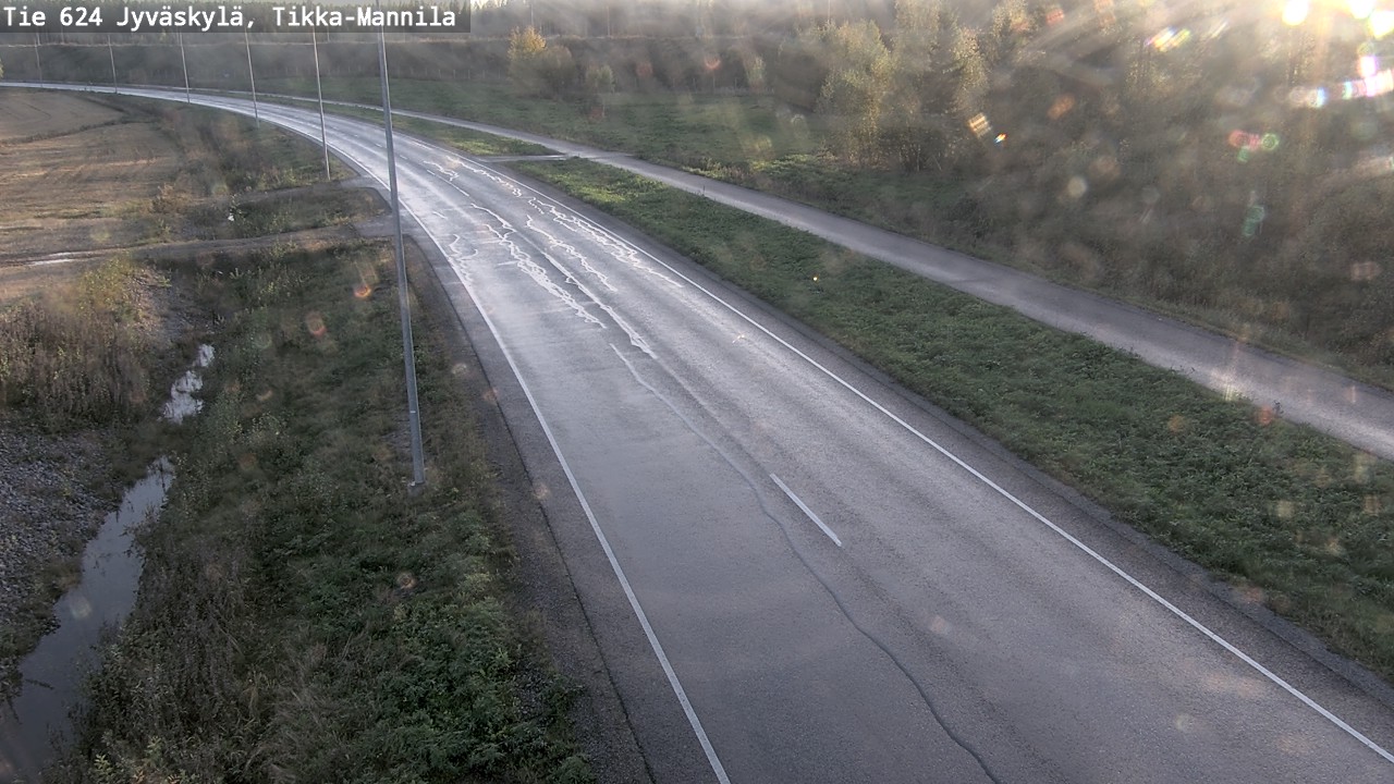 Weather Camera Image Road 624 Jyväskylä, Tikka-Mannila, Jyväskylä, Keski-Suomi