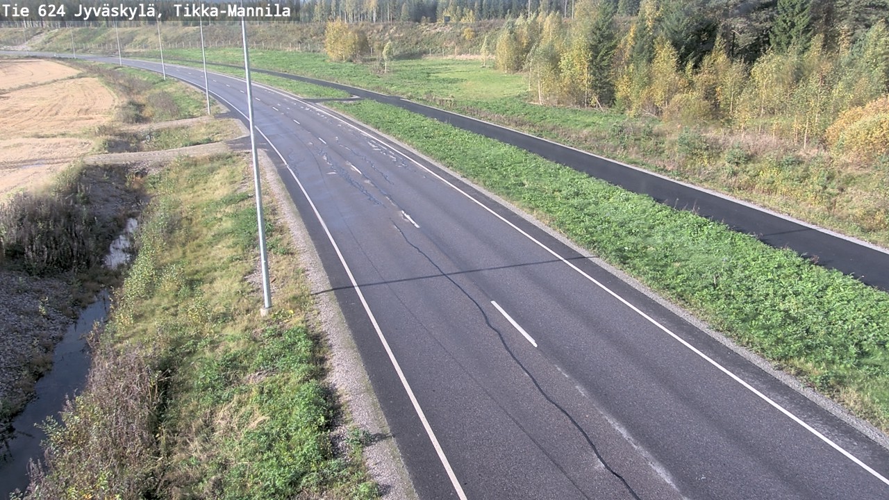 Kelikamerat Kuva Tie 624 Jyväskylä, Tikka-Mannila, Jyväskylä, Keski-Suomi