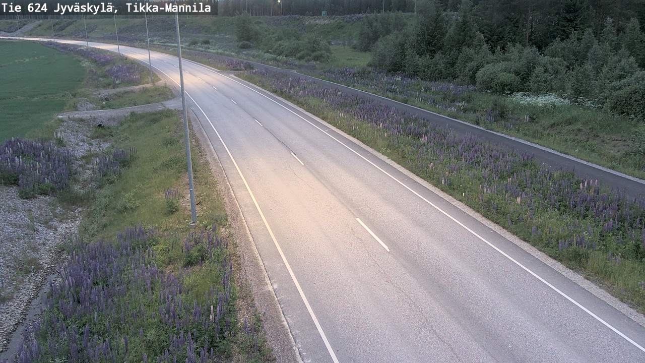 Kelikamerat Kuva Tie 624 Jyväskylä, Tikka-Mannila, Jyväskylä, Keski-Suomi