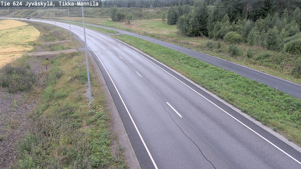 Weather Camera Image Road 624 Jyväskylä, Tikka-Mannila, Jyväskylä, Keski-Suomi