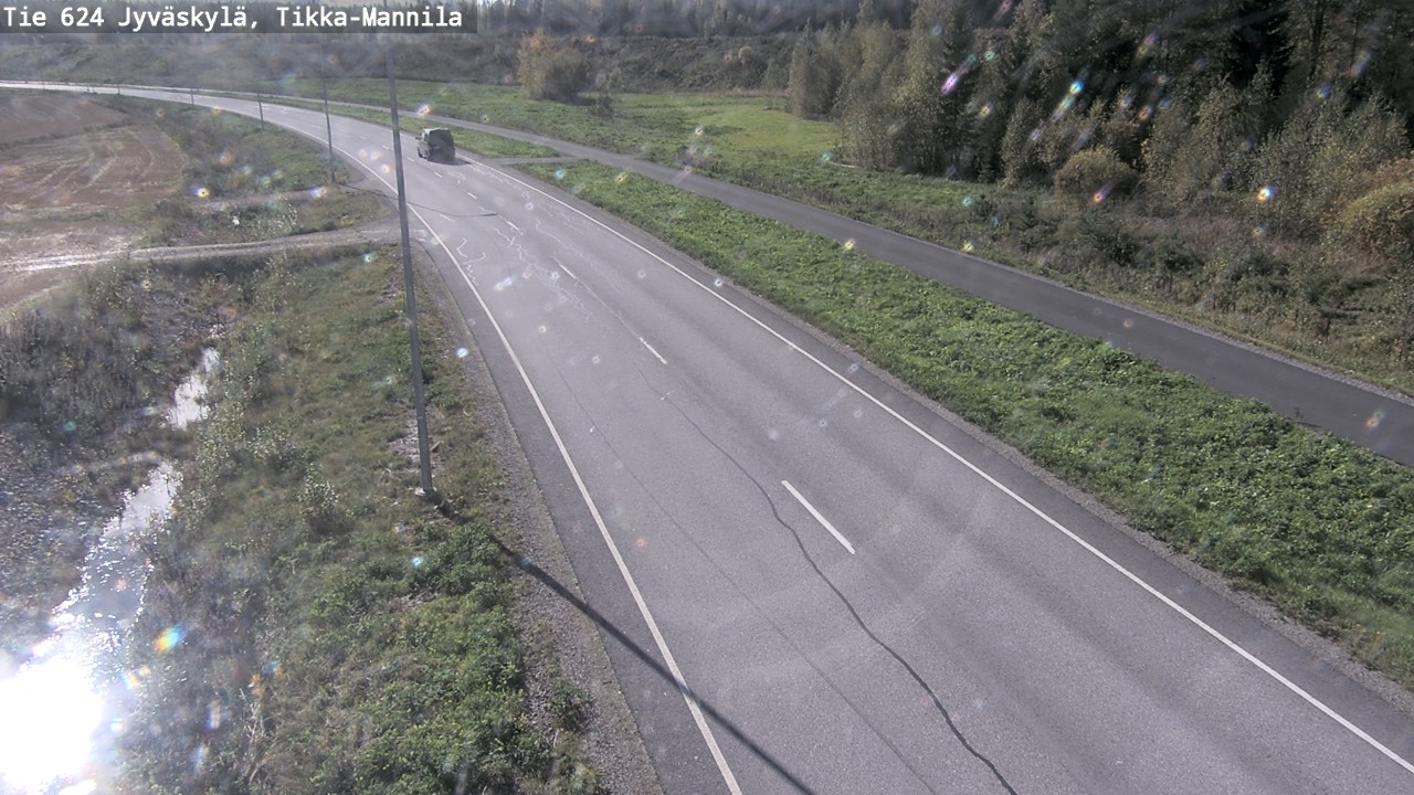 Weather Camera Image Väg 624 Jyväskylä, Tikka-Mannila, Jyväskylä, Keski-Suomi