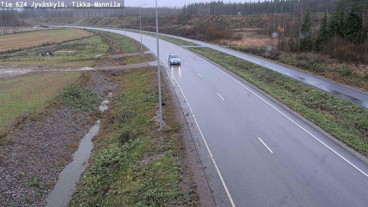 Weather Camera Image Väg 624 Jyväskylä, Tikka-Mannila, Jyväskylä, Keski-Suomi