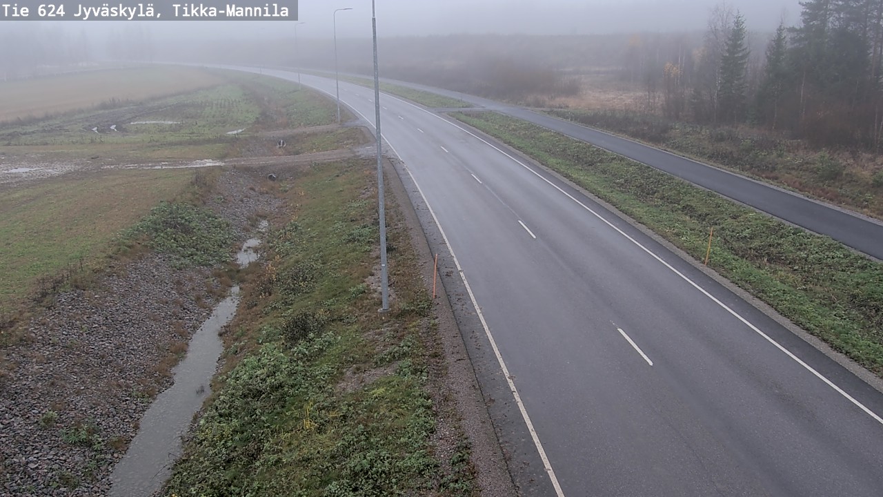 Kelikamerat Kuva Tie 624 Jyväskylä, Tikka-Mannila, Jyväskylä, Keski-Suomi