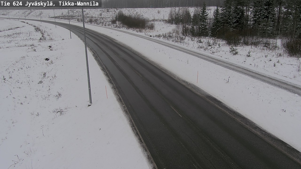 Weather Camera Image Väg 624 Jyväskylä, Tikka-Mannila, Jyväskylä, Keski-Suomi