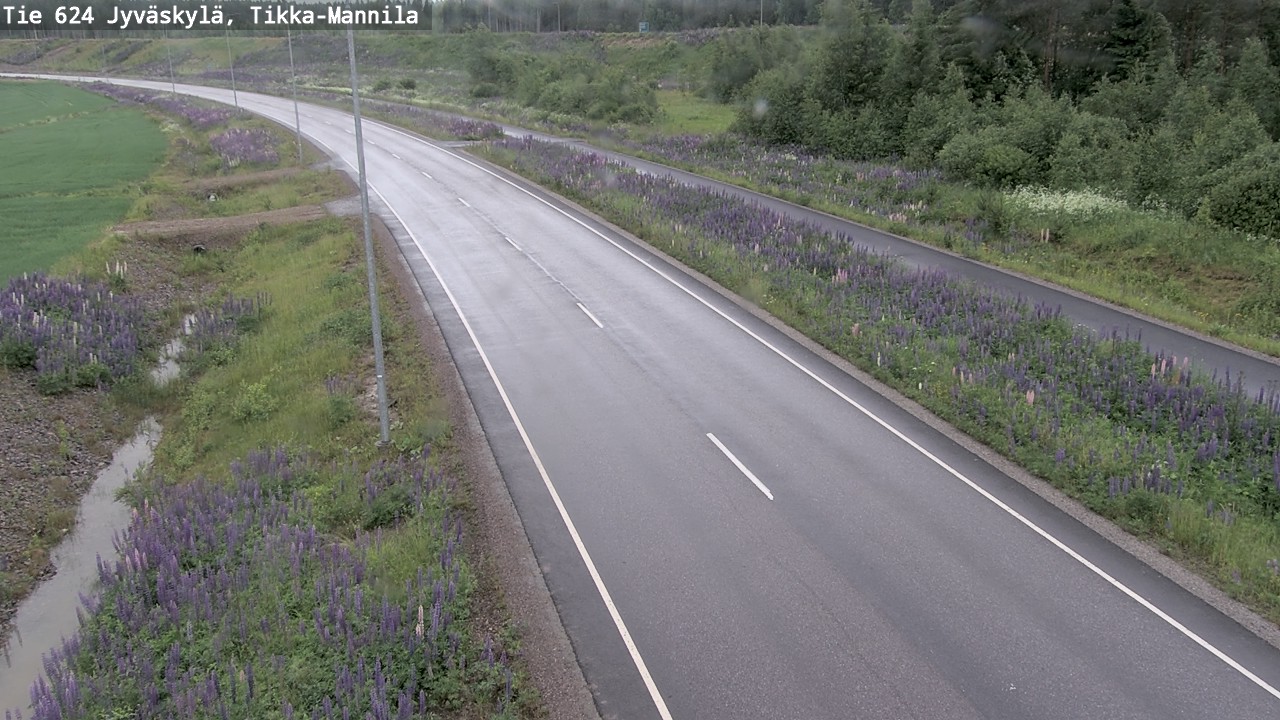 Weather Camera Image Väg 624 Jyväskylä, Tikka-Mannila, Jyväskylä, Keski-Suomi
