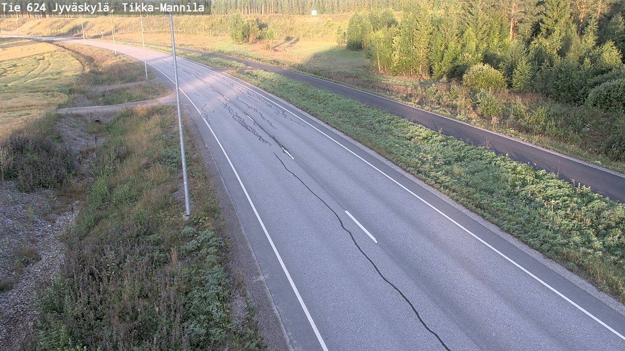 Kelikamerat Kuva Tie 624 Jyväskylä, Tikka-Mannila, Jyväskylä, Keski-Suomi