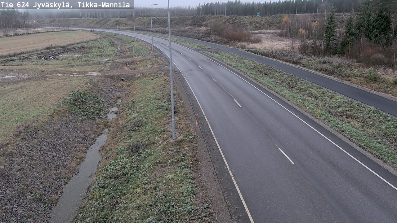 Kelikamerat Kuva Tie 624 Jyväskylä, Tikka-Mannila, Jyväskylä, Keski-Suomi