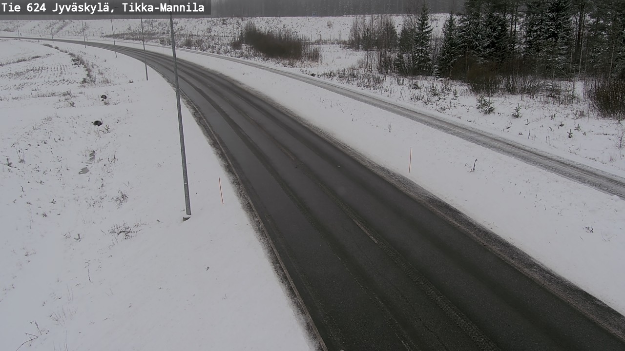 Weather Camera Image Väg 624 Jyväskylä, Tikka-Mannila, Jyväskylä, Keski-Suomi