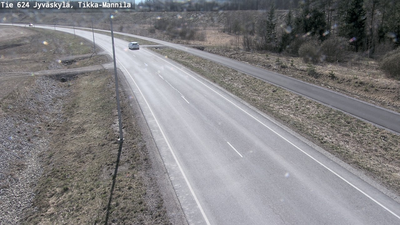 Weather Camera Image Road 624 Jyväskylä, Tikka-Mannila, Jyväskylä, Keski-Suomi