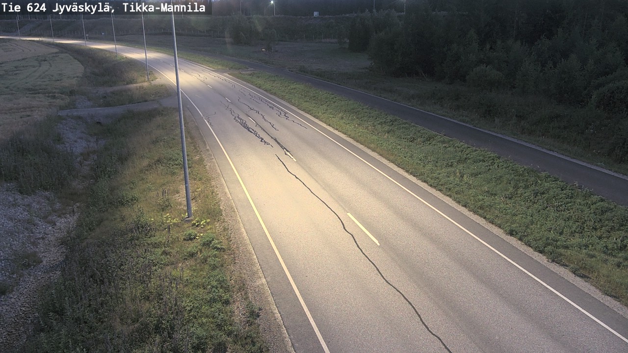 Kelikamerat Kuva Tie 624 Jyväskylä, Tikka-Mannila, Jyväskylä, Keski-Suomi