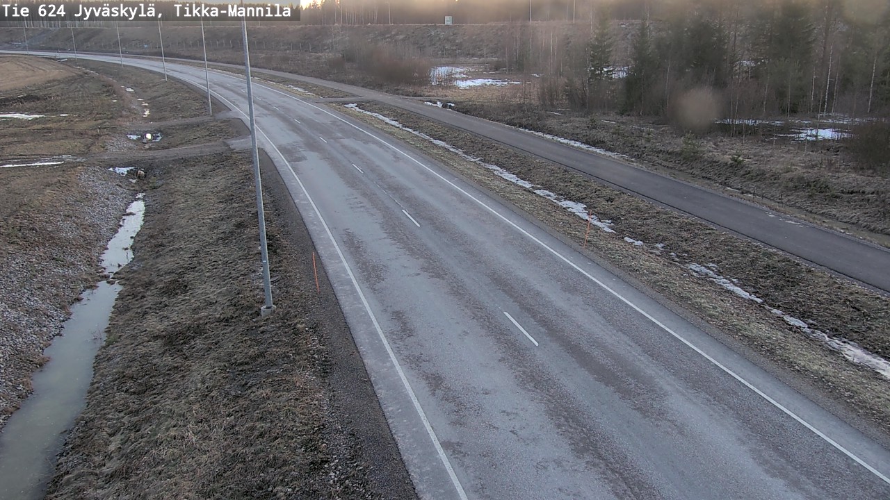 Weather Camera Image Road 624 Jyväskylä, Tikka-Mannila, Jyväskylä, Keski-Suomi