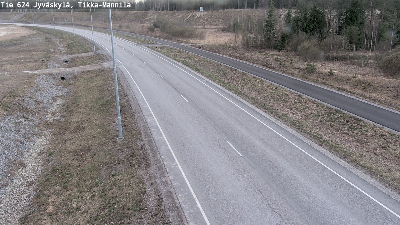 Weather Camera Image Road 624 Jyväskylä, Tikka-Mannila, Jyväskylä, Keski-Suomi