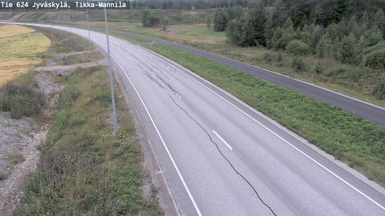 Weather Camera Image Road 624 Jyväskylä, Tikka-Mannila, Jyväskylä, Keski-Suomi