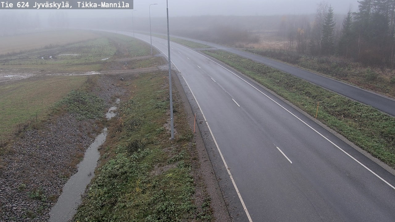 Kelikamerat Kuva Tie 624 Jyväskylä, Tikka-Mannila, Jyväskylä, Keski-Suomi