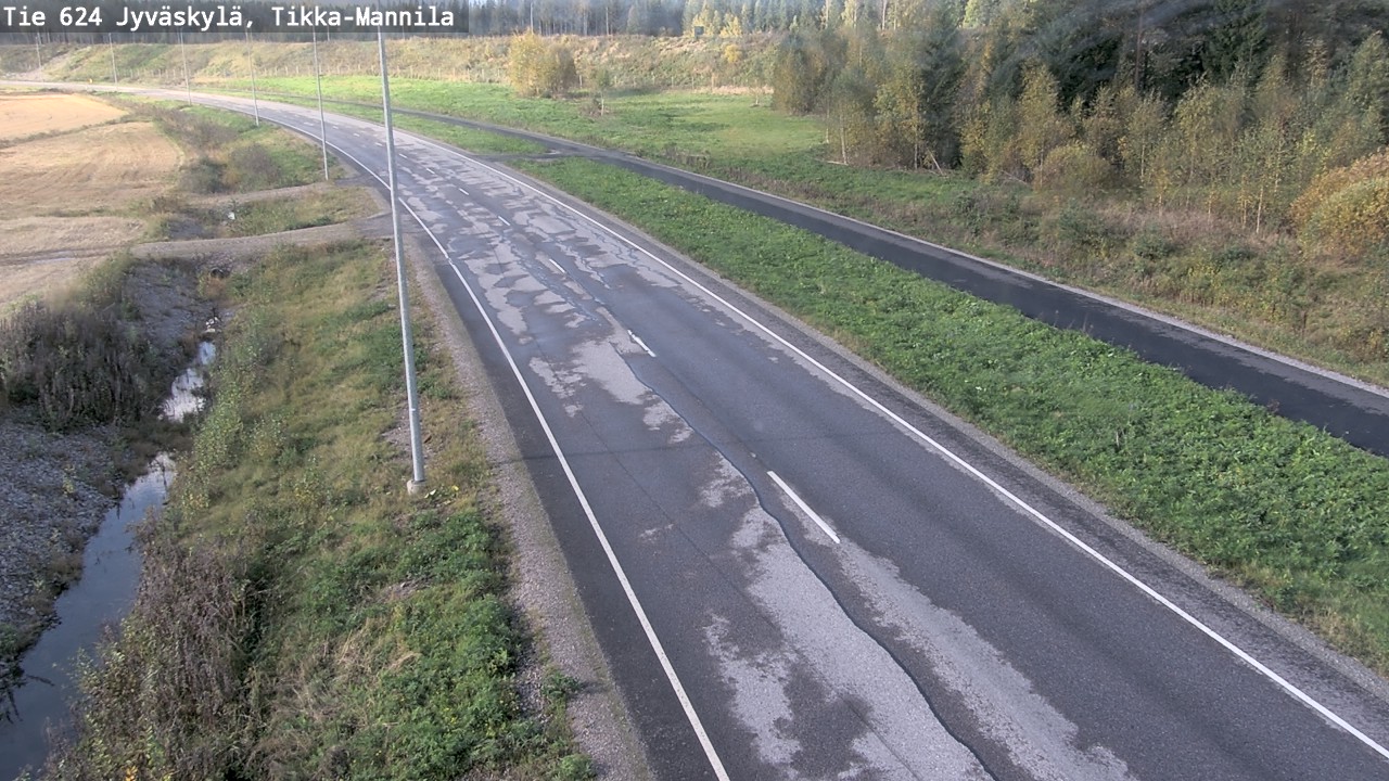 Weather Camera Image Väg 624 Jyväskylä, Tikka-Mannila, Jyväskylä, Keski-Suomi