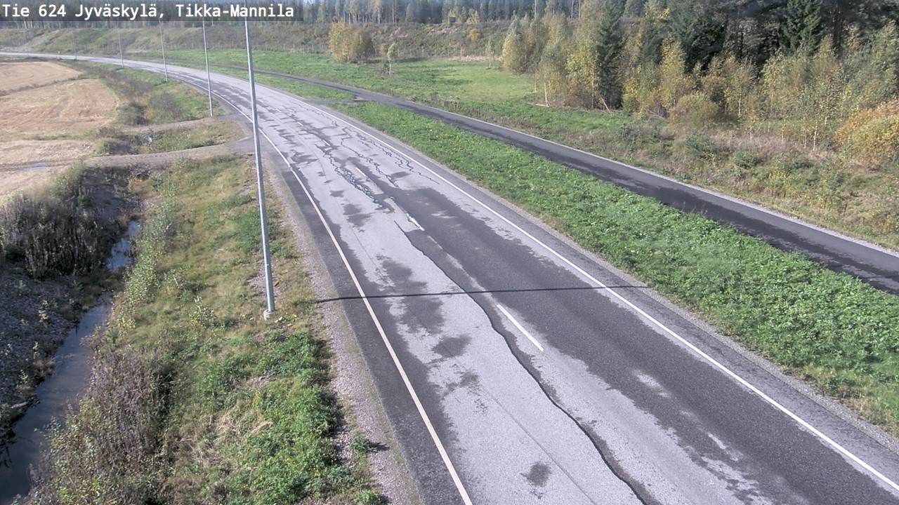 Weather Camera Image Väg 624 Jyväskylä, Tikka-Mannila, Jyväskylä, Keski-Suomi