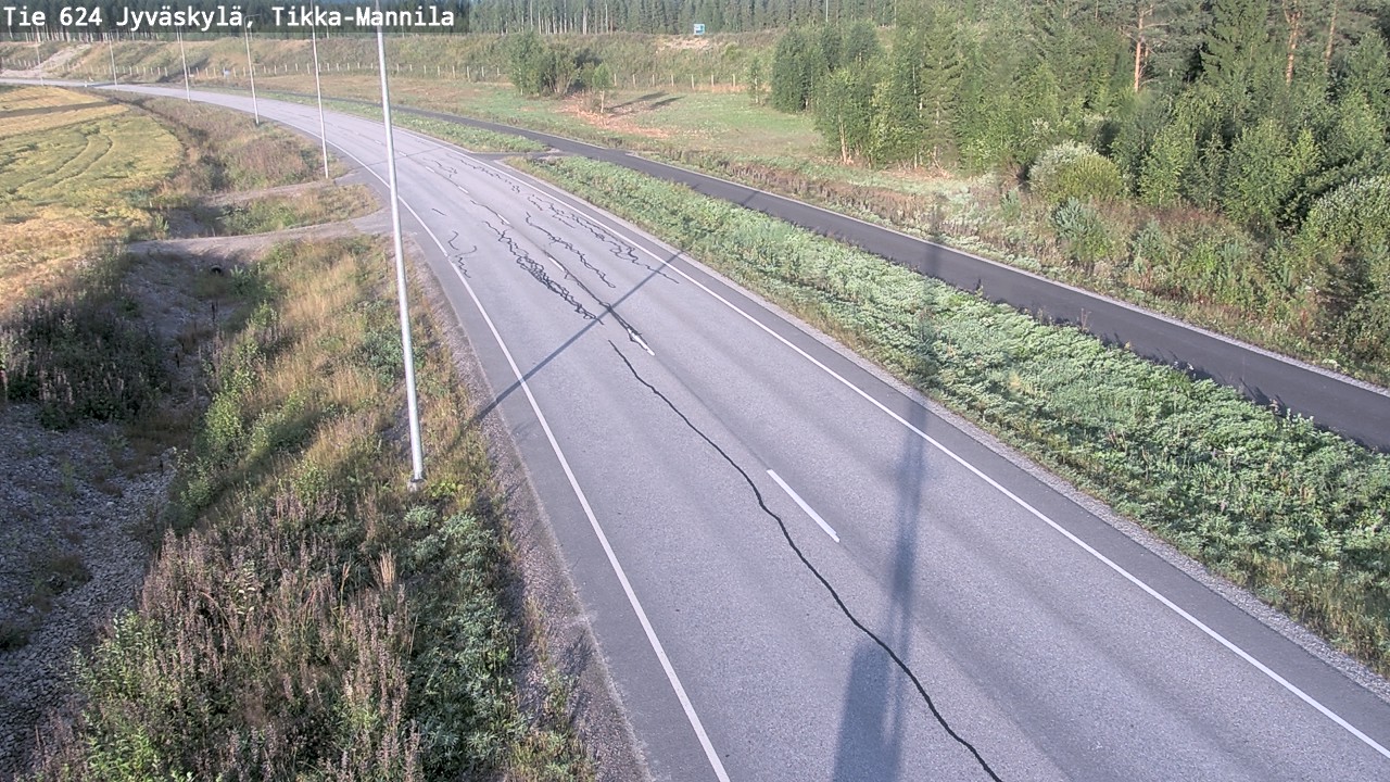 Kelikamerat Kuva Tie 624 Jyväskylä, Tikka-Mannila, Jyväskylä, Keski-Suomi