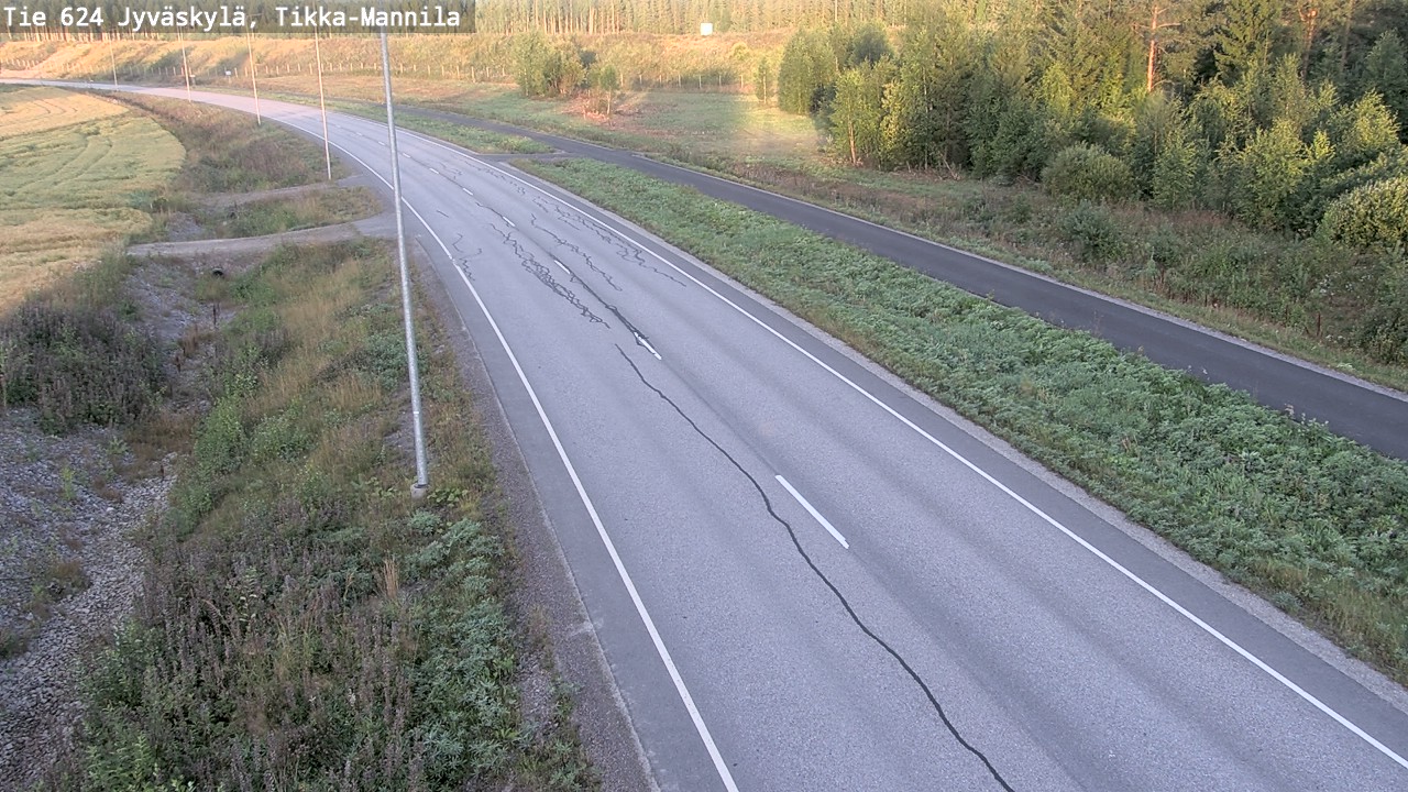 Kelikamerat Kuva Tie 624 Jyväskylä, Tikka-Mannila, Jyväskylä, Keski-Suomi