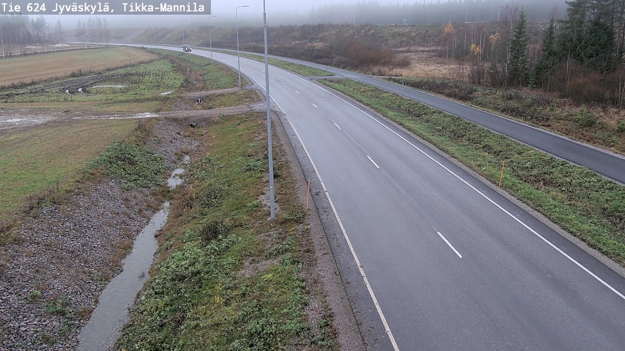 Kelikamerat Kuva Tie 624 Jyväskylä, Tikka-Mannila, Jyväskylä, Keski-Suomi