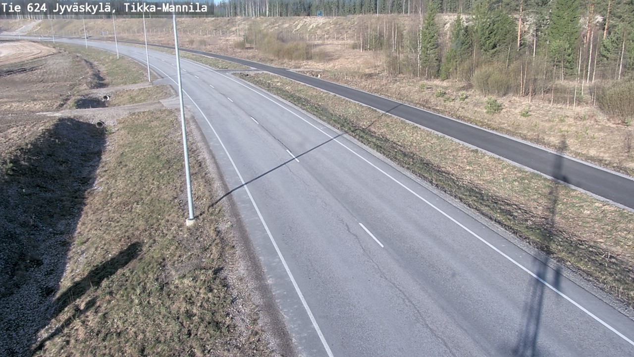 Kelikamerat Kuva Tie 624 Jyväskylä, Tikka-Mannila, Jyväskylä, Keski-Suomi