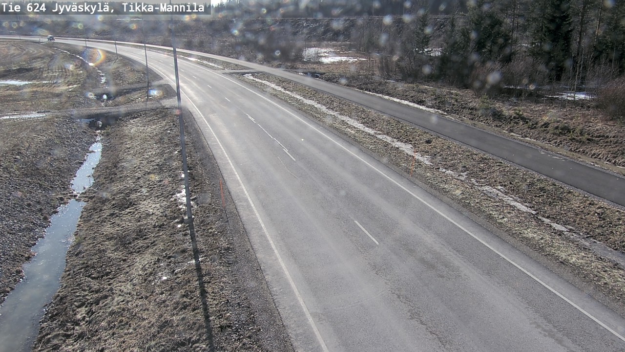 Weather Camera Image Väg 624 Jyväskylä, Tikka-Mannila, Jyväskylä, Keski-Suomi